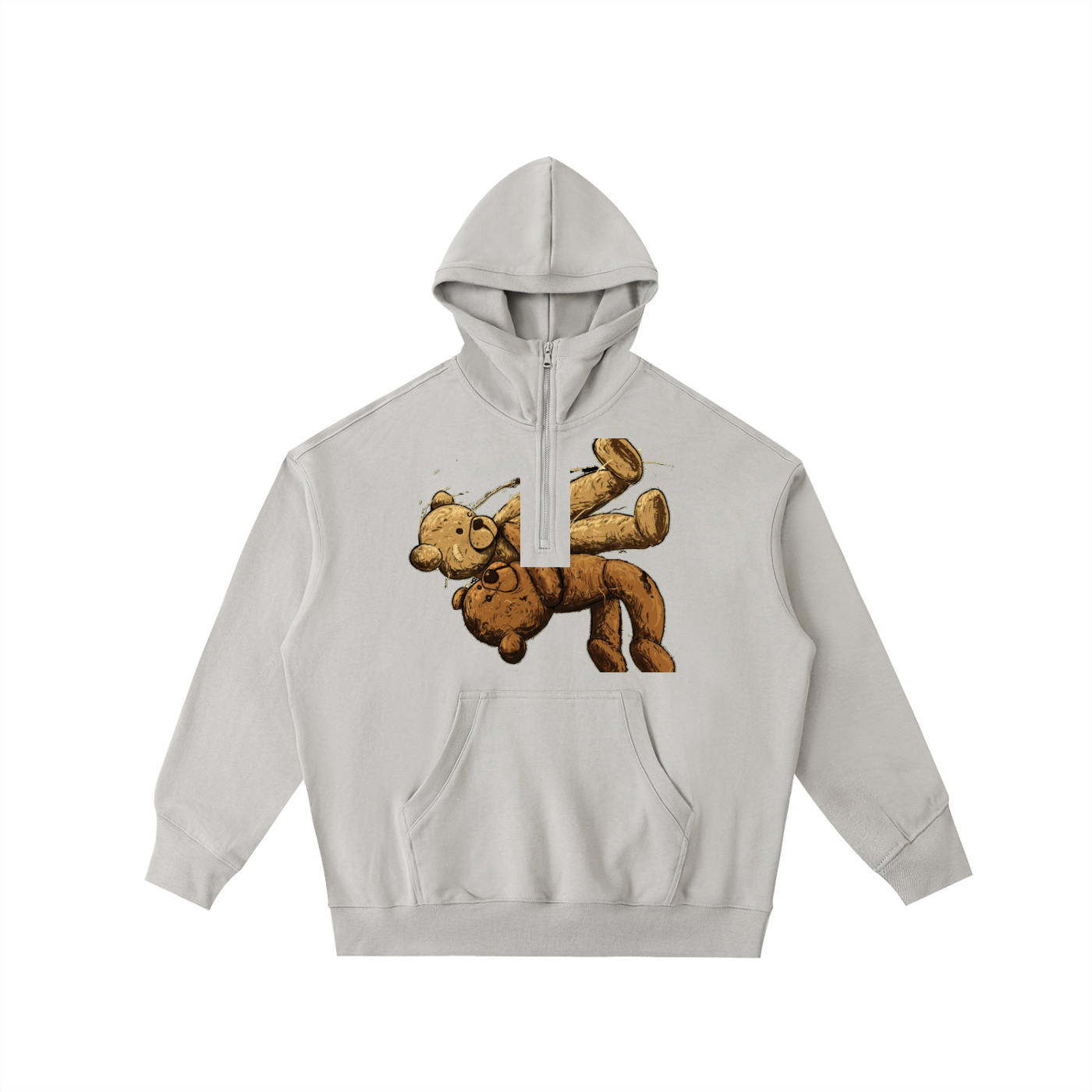 Big Hood Half-Zip Fleece Hoodie