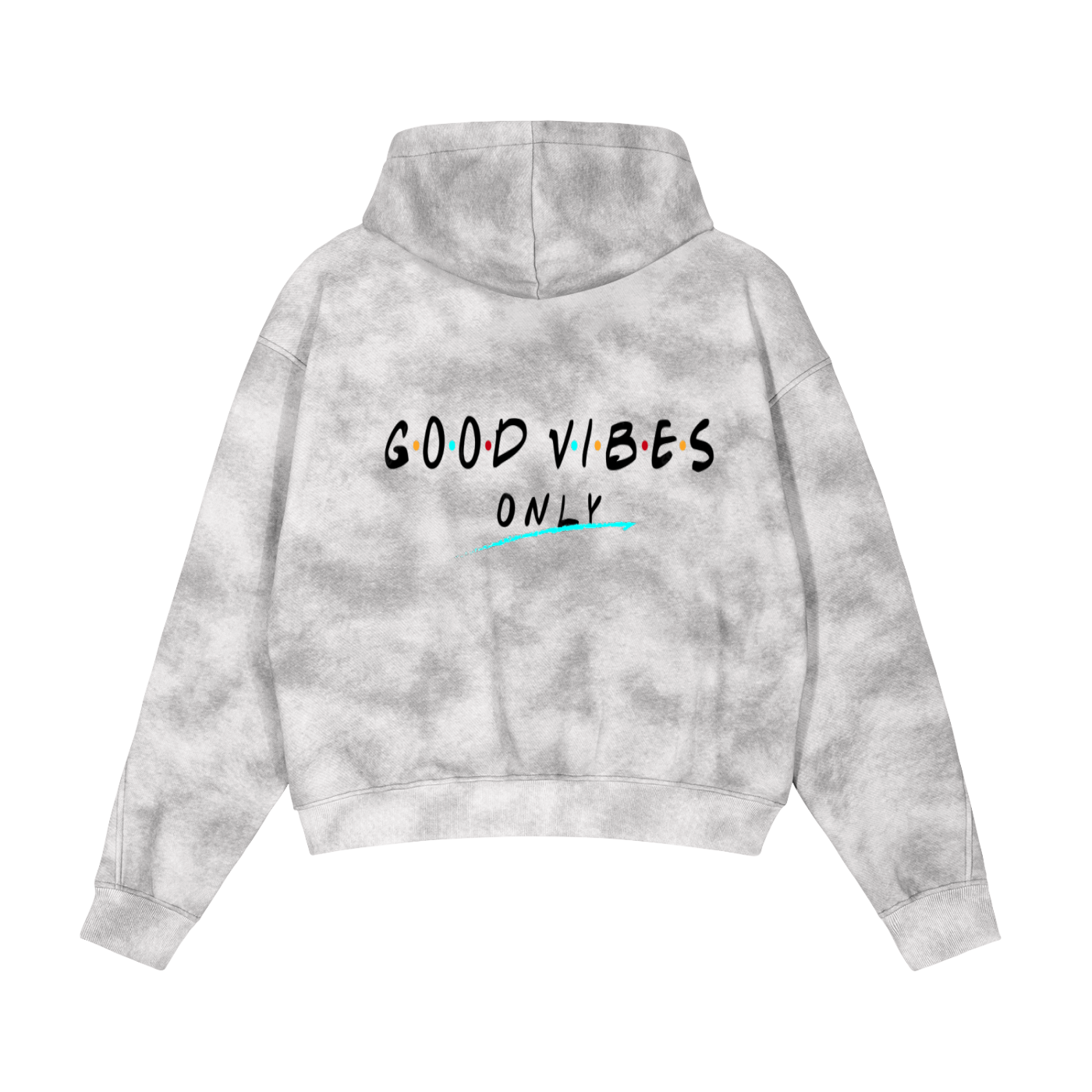 Dirty Washed Zip-Up Fleece Hoodie
