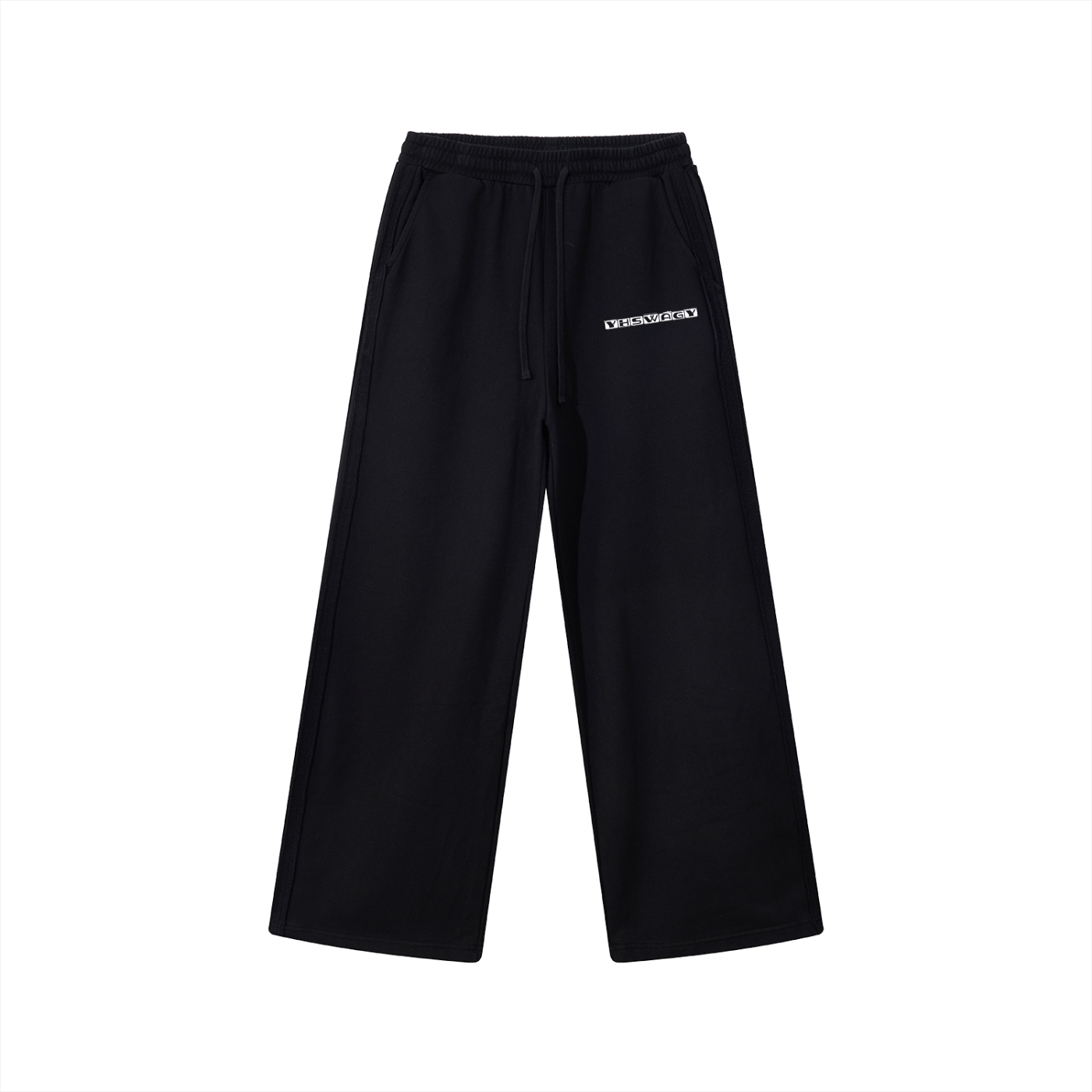Contrast Tape Straight-Leg Sweatpants