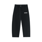 Belted Barrel-leg Chino Pants