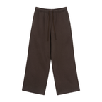 Fleece Drawstring Straight-Leg Sweatpants