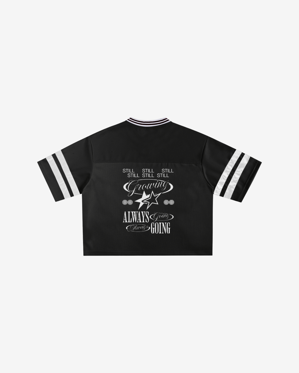 Taped Mesh Boxy T-Shirt