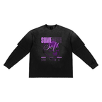 Sunfade Hand-Frayed Faux Two-Piece T-Shirt