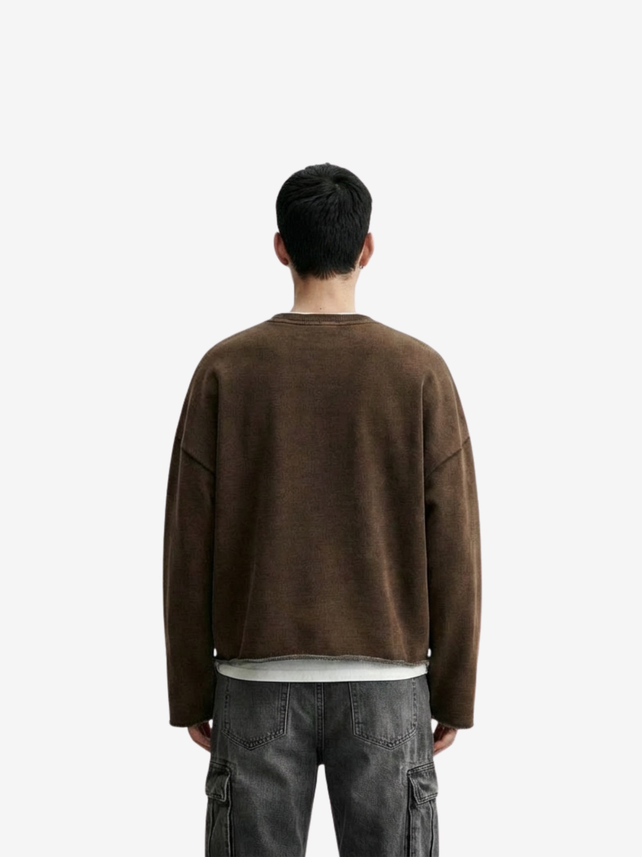 Washed Cropped Crewneck