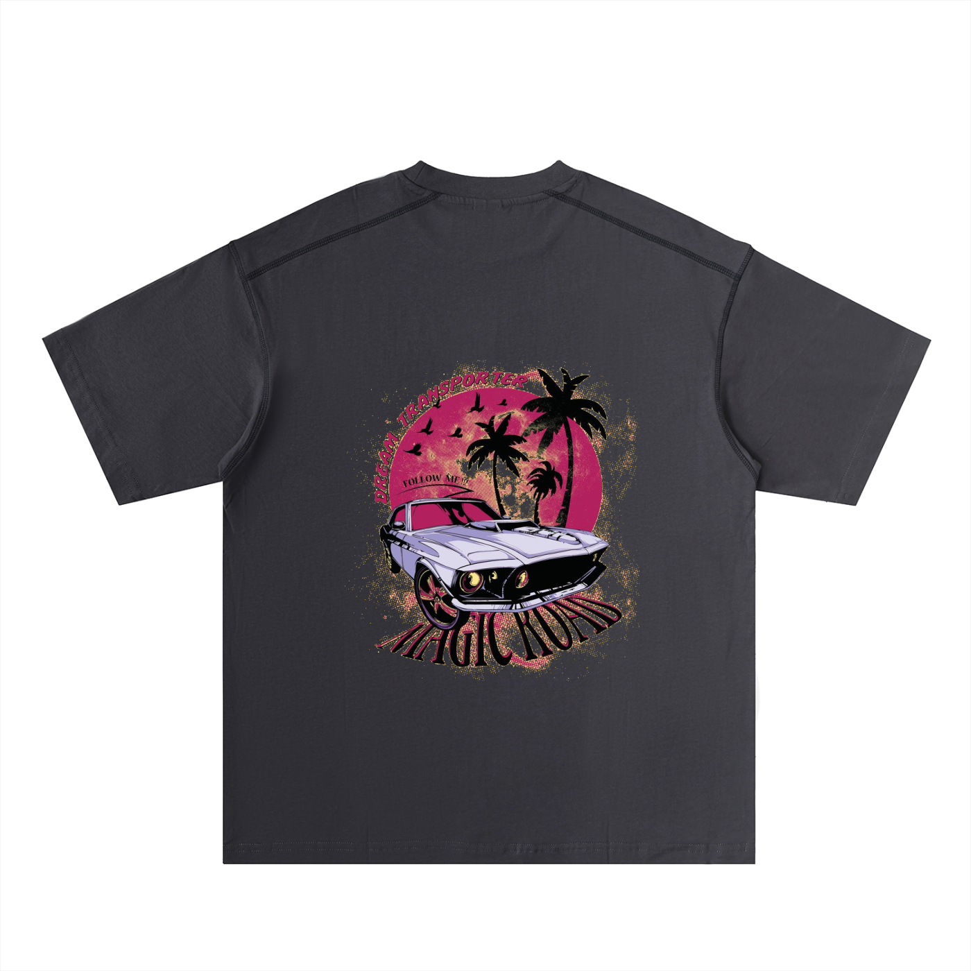 Oversized Contrast-Stitched Cotton Tee