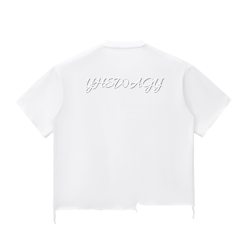 Snow Wash Raw-Hem Boxy T-shirt