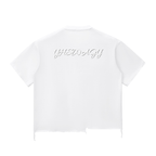 Snow Wash Raw-Hem Boxy T-shirt