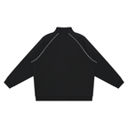 Reflection Striped Raglan Sleeve  Jacket