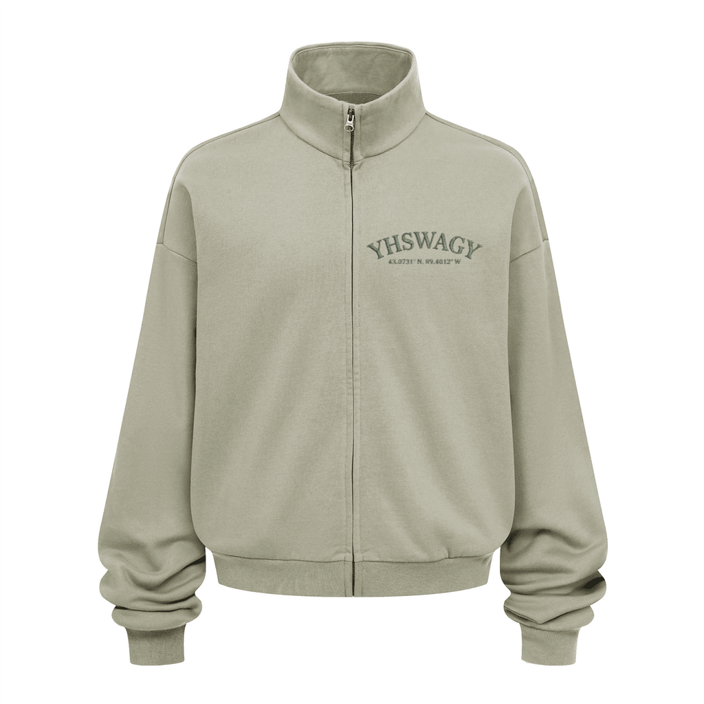 DROP 01 — Brushed Stand-Collar Zip Jacket™