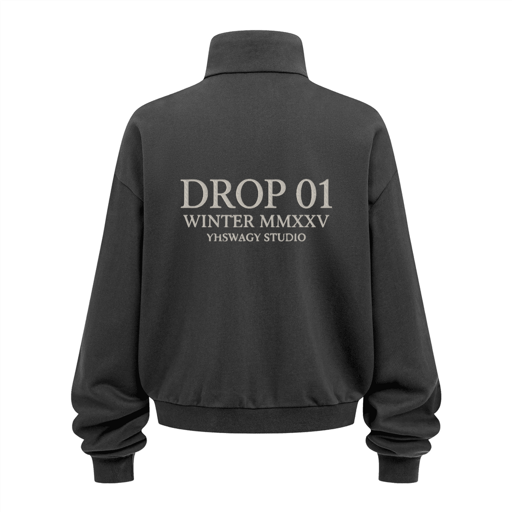 DROP 01 — Brushed Stand-Collar Zip Jacket™