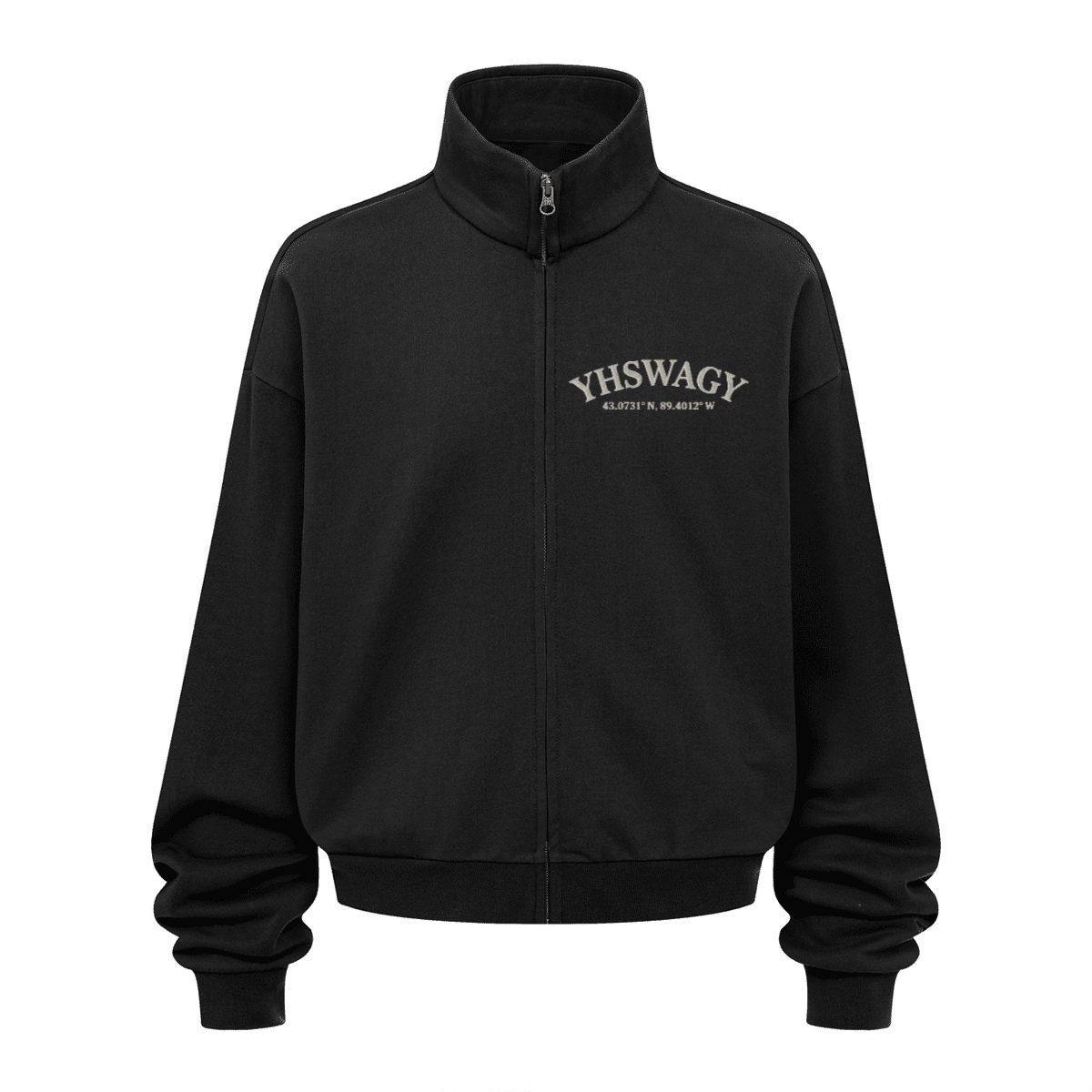 DROP 01 — Brushed Stand-Collar Zip Jacket™