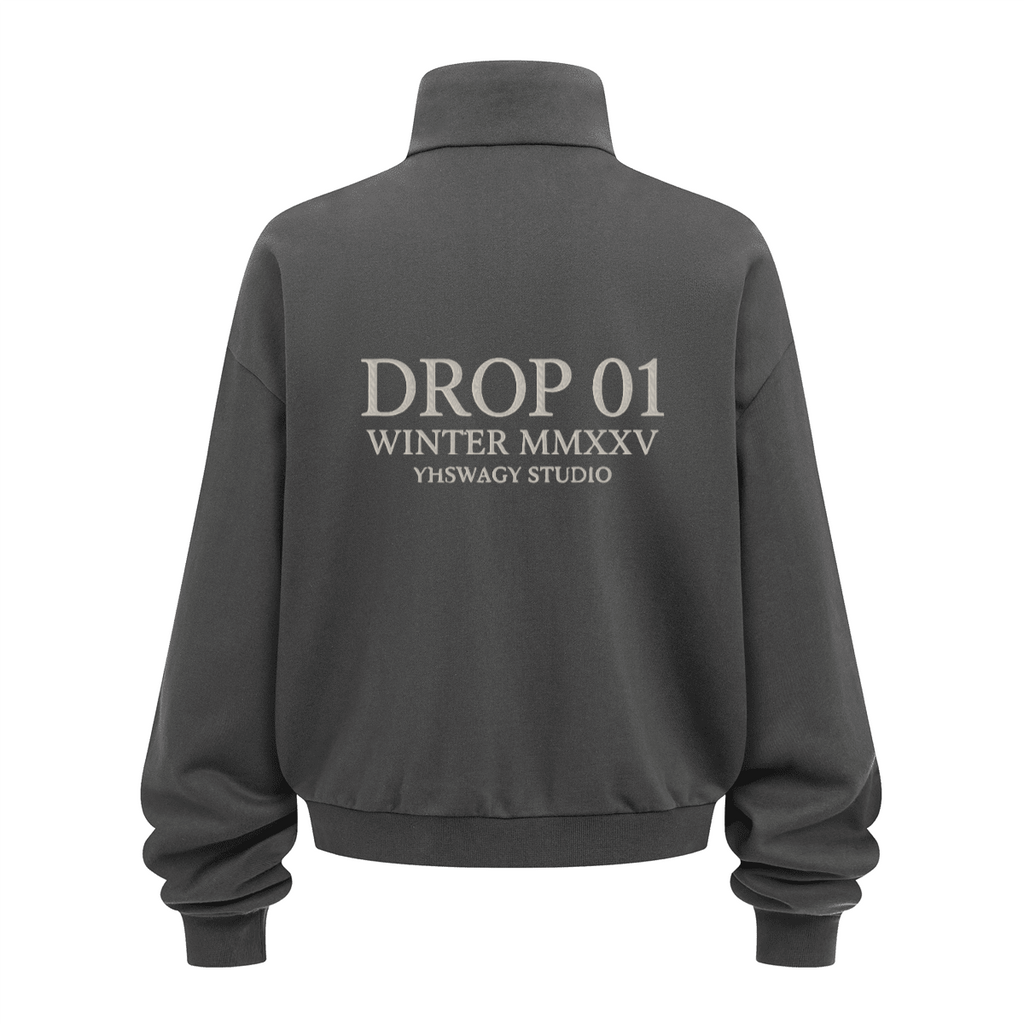 DROP 01 — Brushed Stand-Collar Zip Jacket™