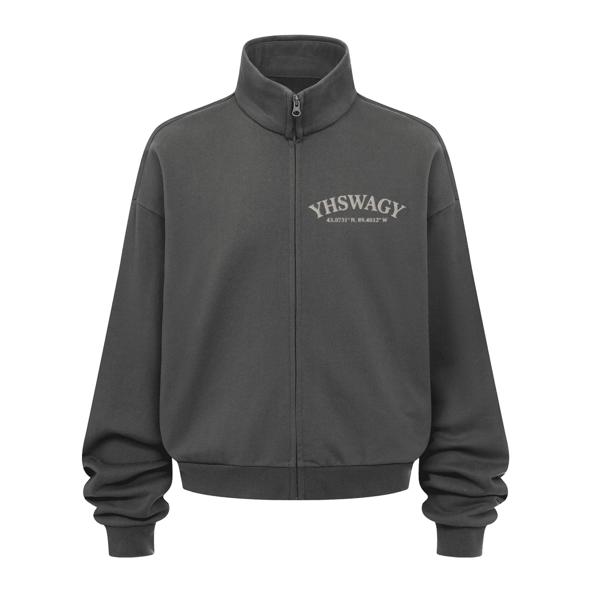 DROP 01 — Brushed Stand-Collar Zip Jacket™