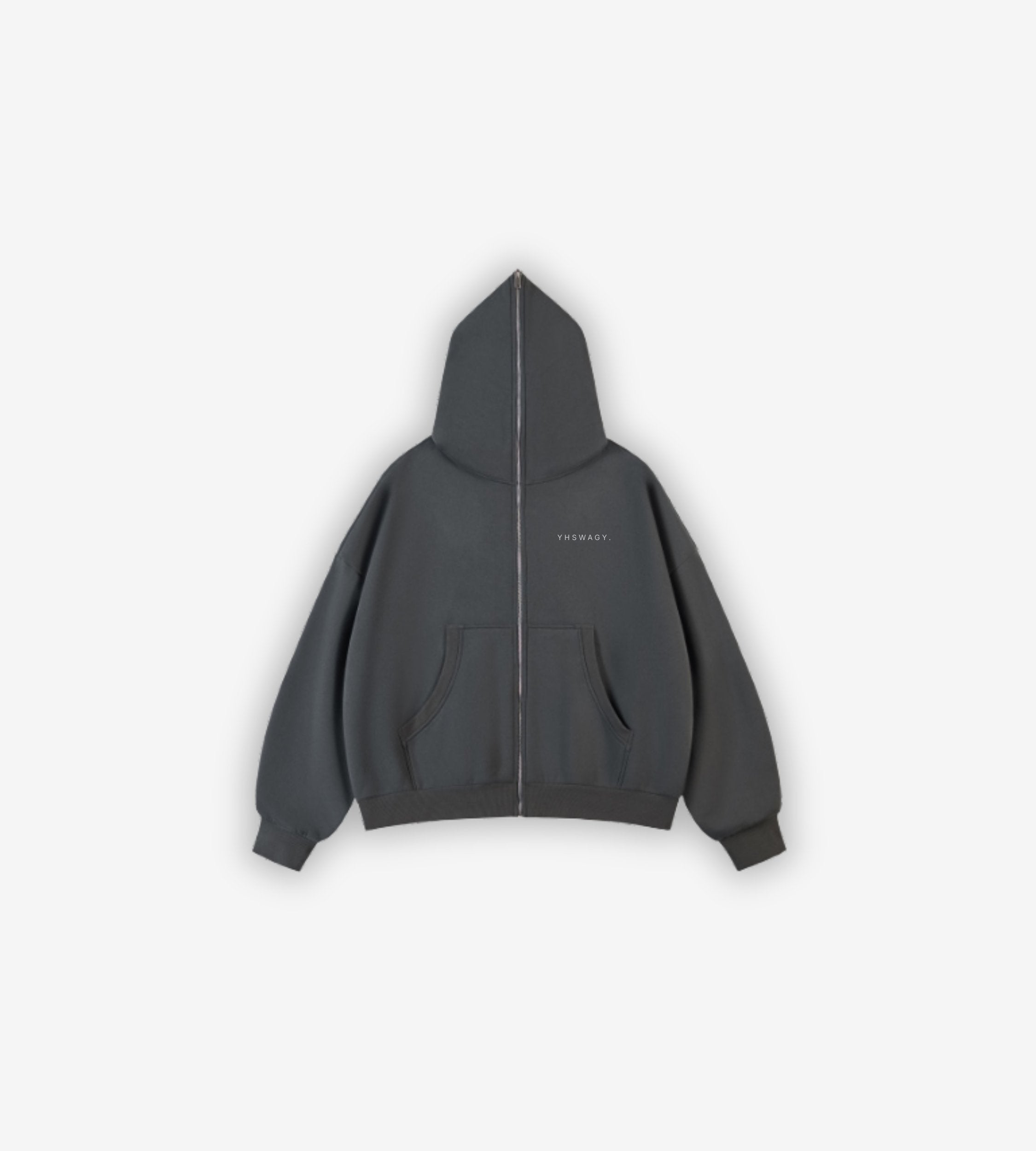 FULLZIP HOODIE — YHS-MF-HD-004 — ASH