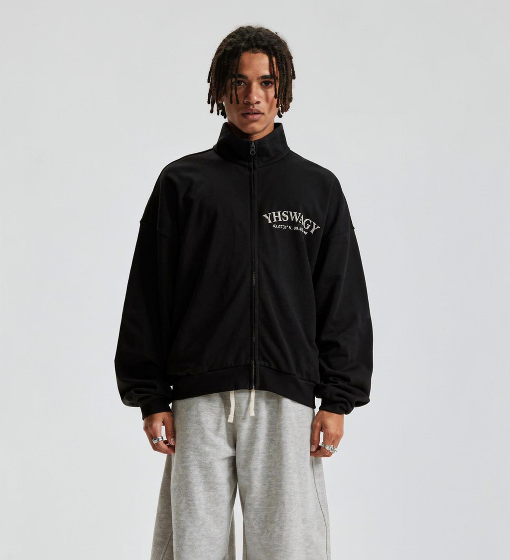 DROP 01 — Brushed Stand-Collar Zip Jacket™