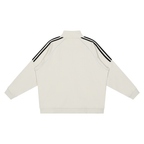 Reflection Striped Raglan Sleeve  Jacket