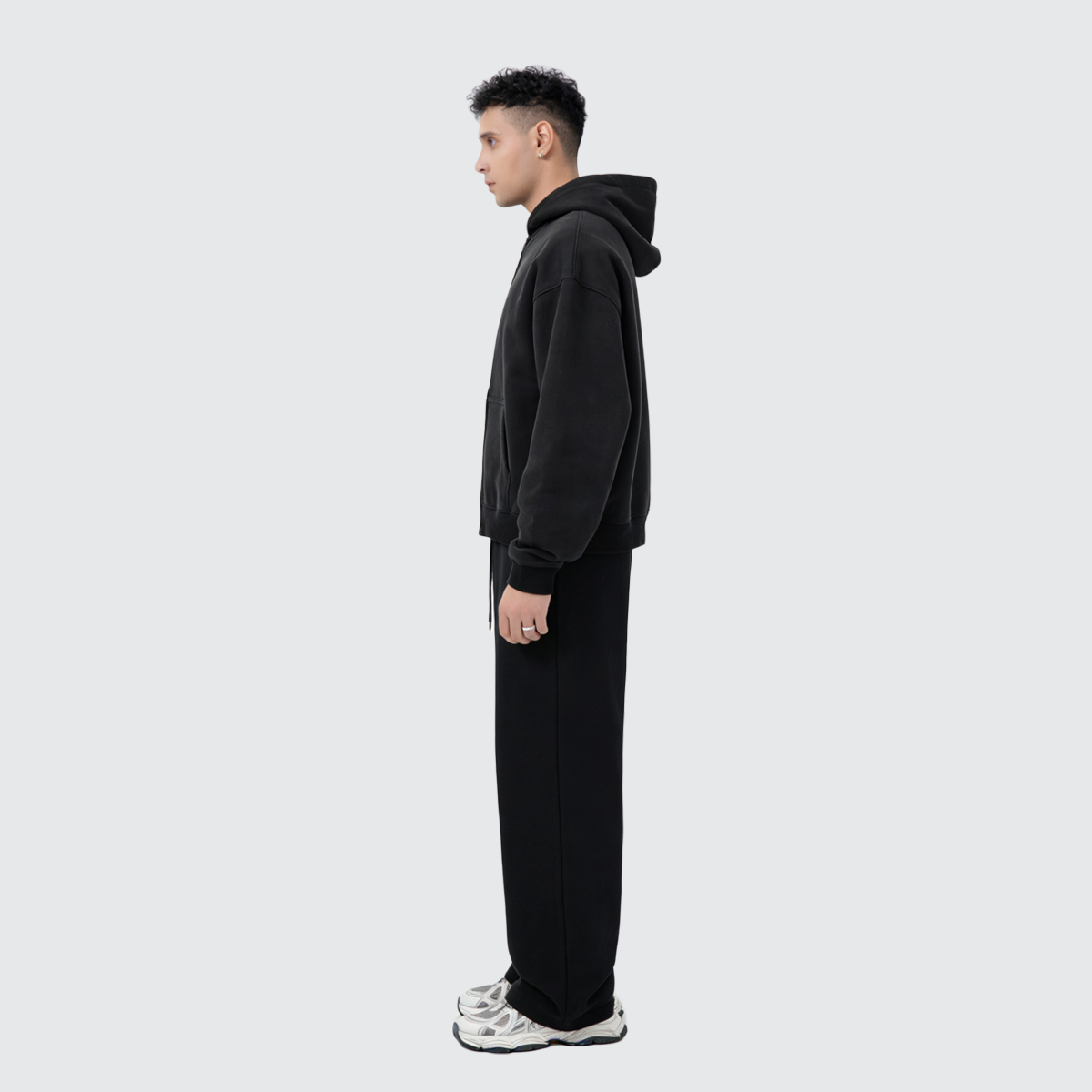 Unisex Heavyweight 100% Cotton Terry Wide Leg Sweatpants（400GSM ）