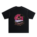 Oversized Contrast-Stitched Cotton Tee