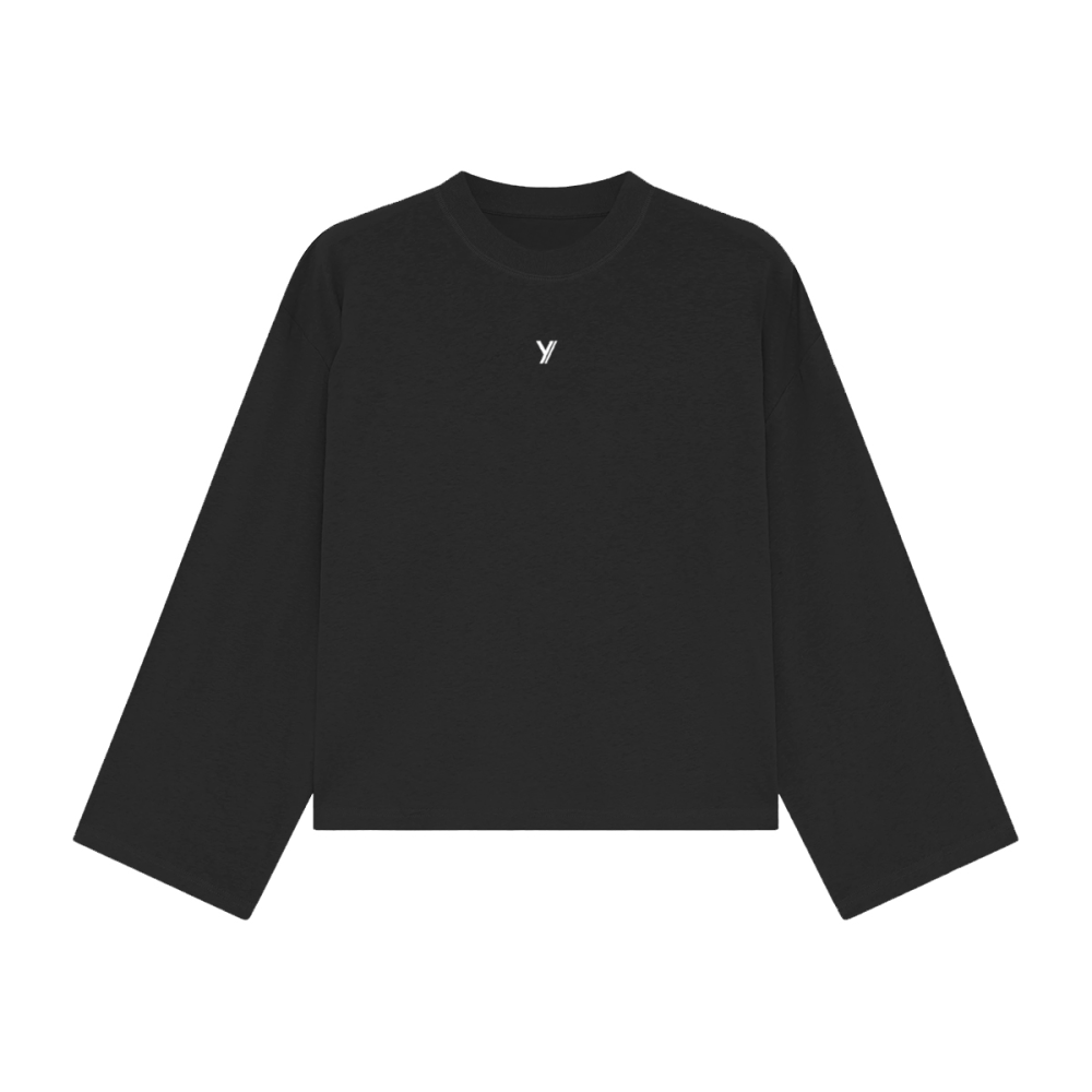 Unisex Heavyweight 100% Combed Cotton Cropped Long-Sleeve T-Shirt (305GSM)