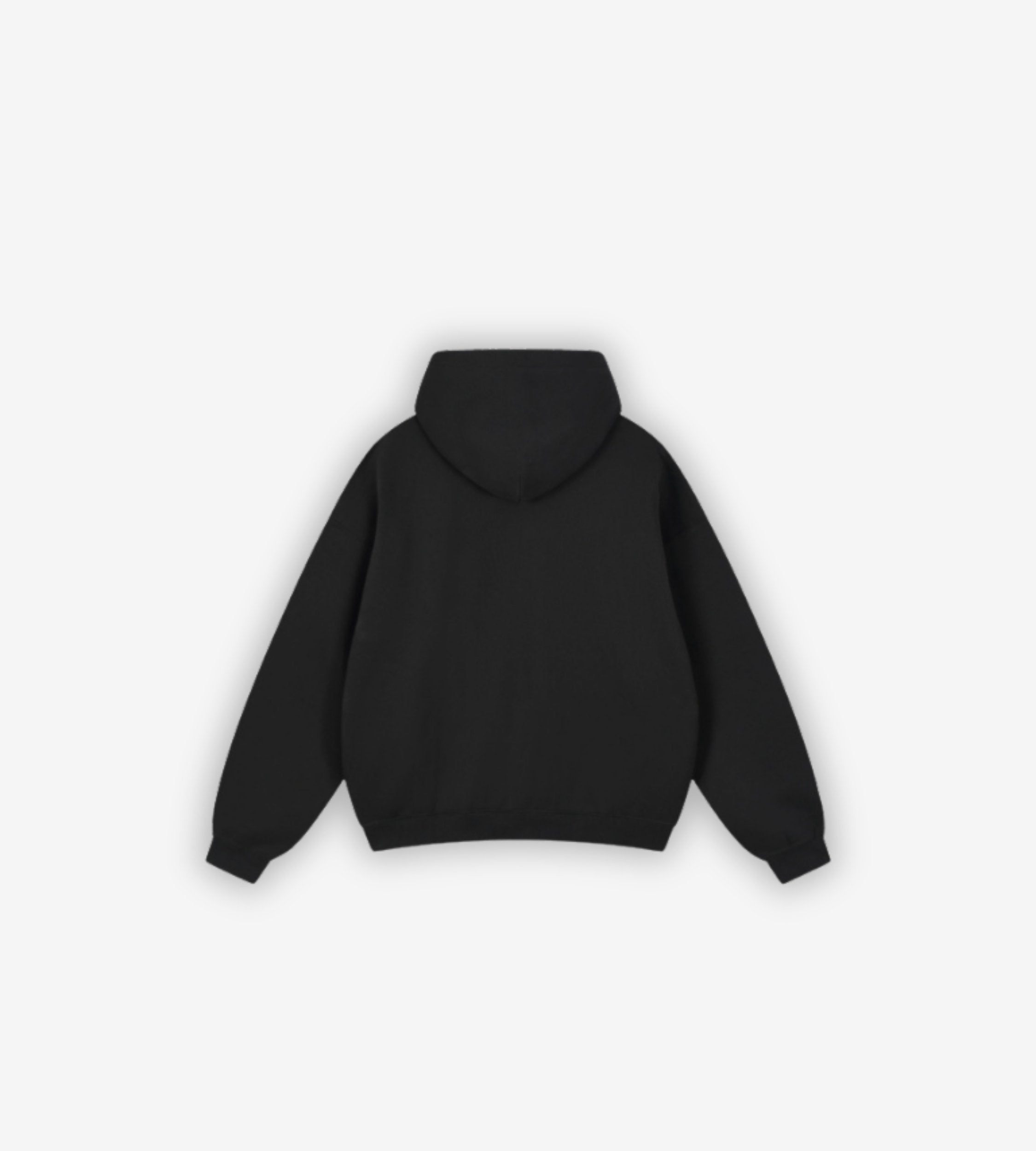 BOXY HOODIE — YHS-MF-HD-003 — OBSIDIAN
