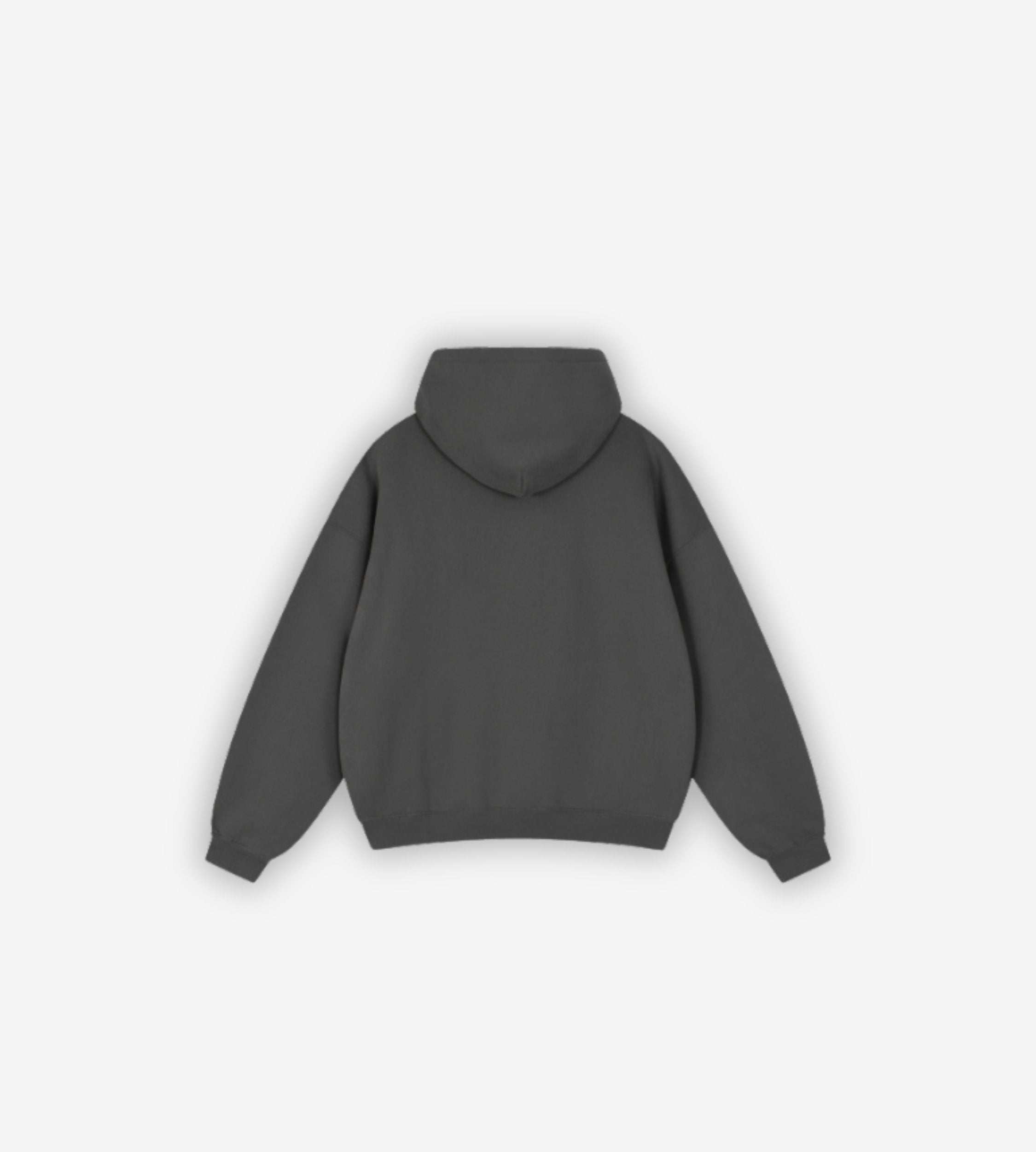 BOXY HOODIE — YHS-MF-HD-003 — OBSIDIAN