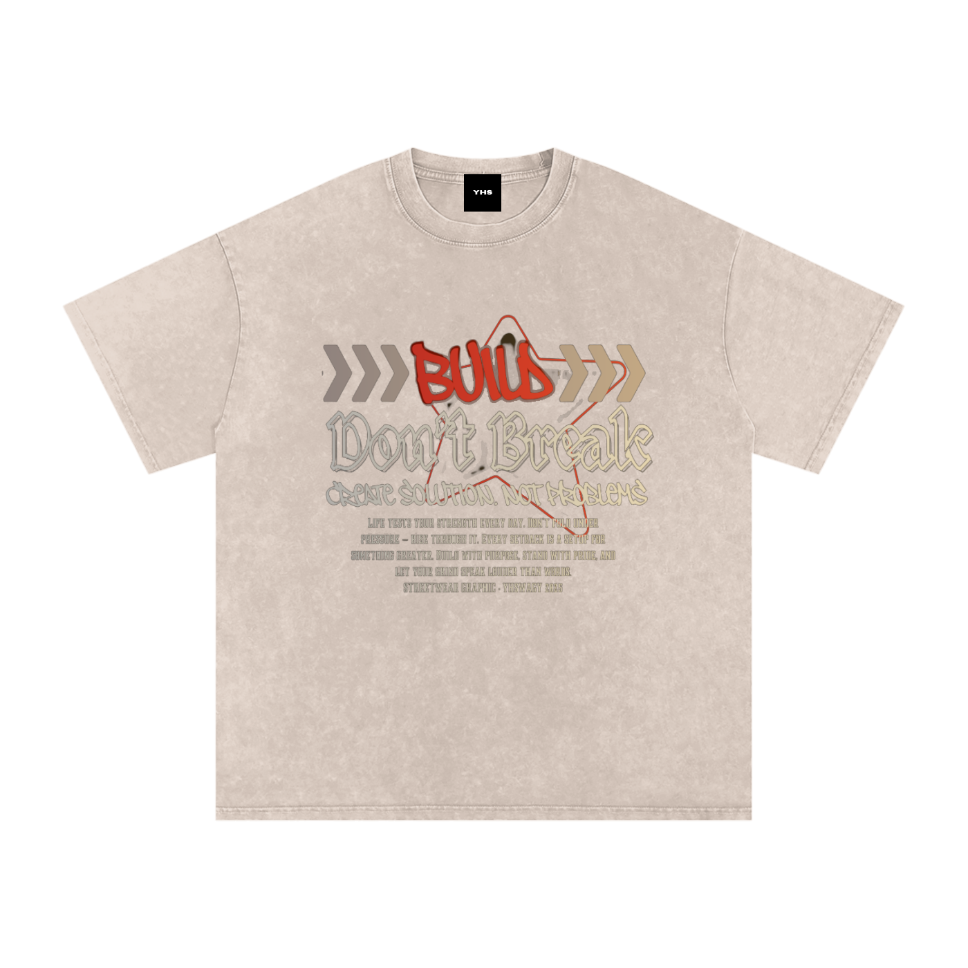 Snow Washed Oversized Cotton T-Shirt