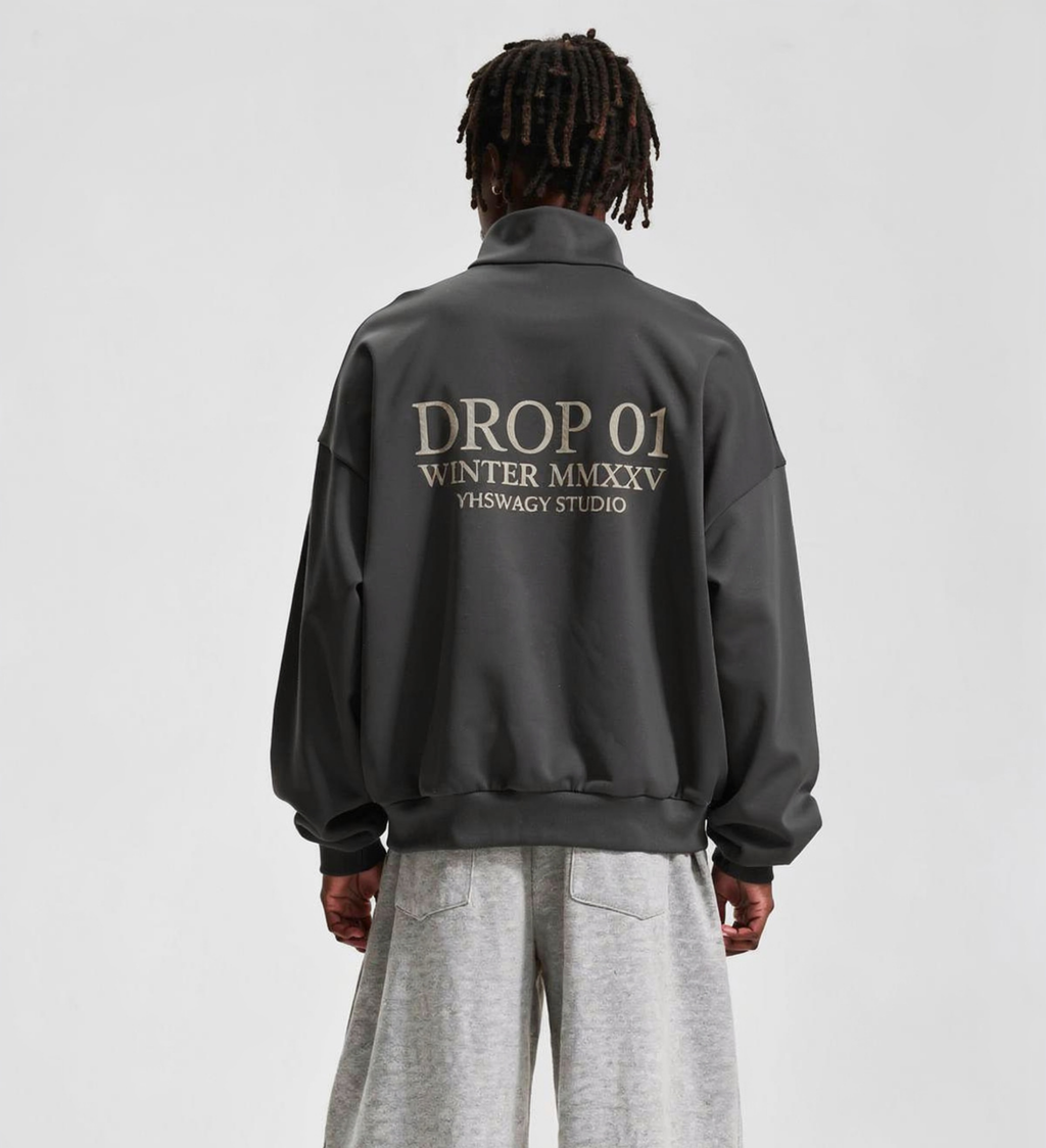 DROP 01 — Brushed Stand-Collar Zip Jacket™