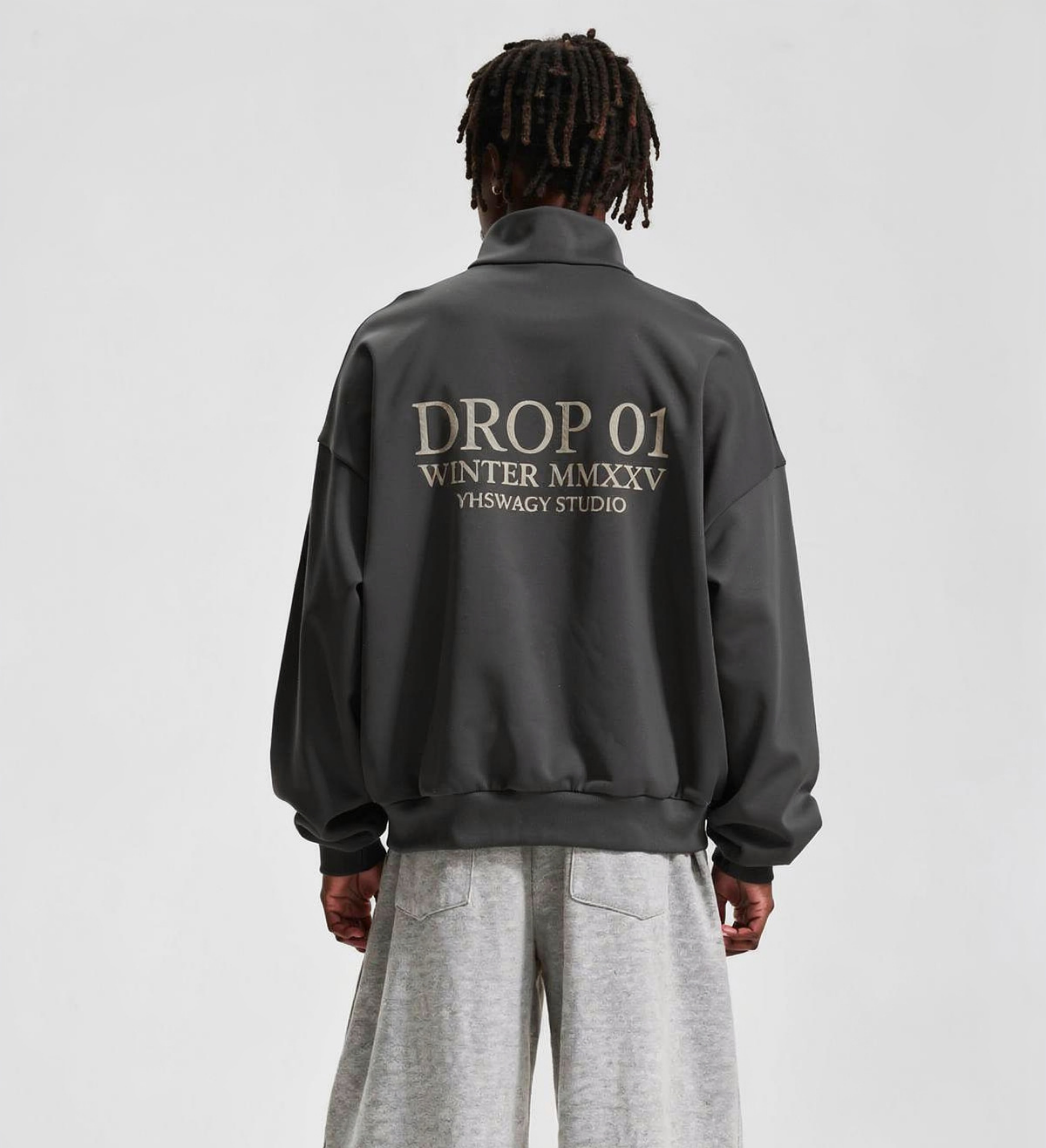 DROP 01 — Brushed Stand-Collar Zip Jacket™