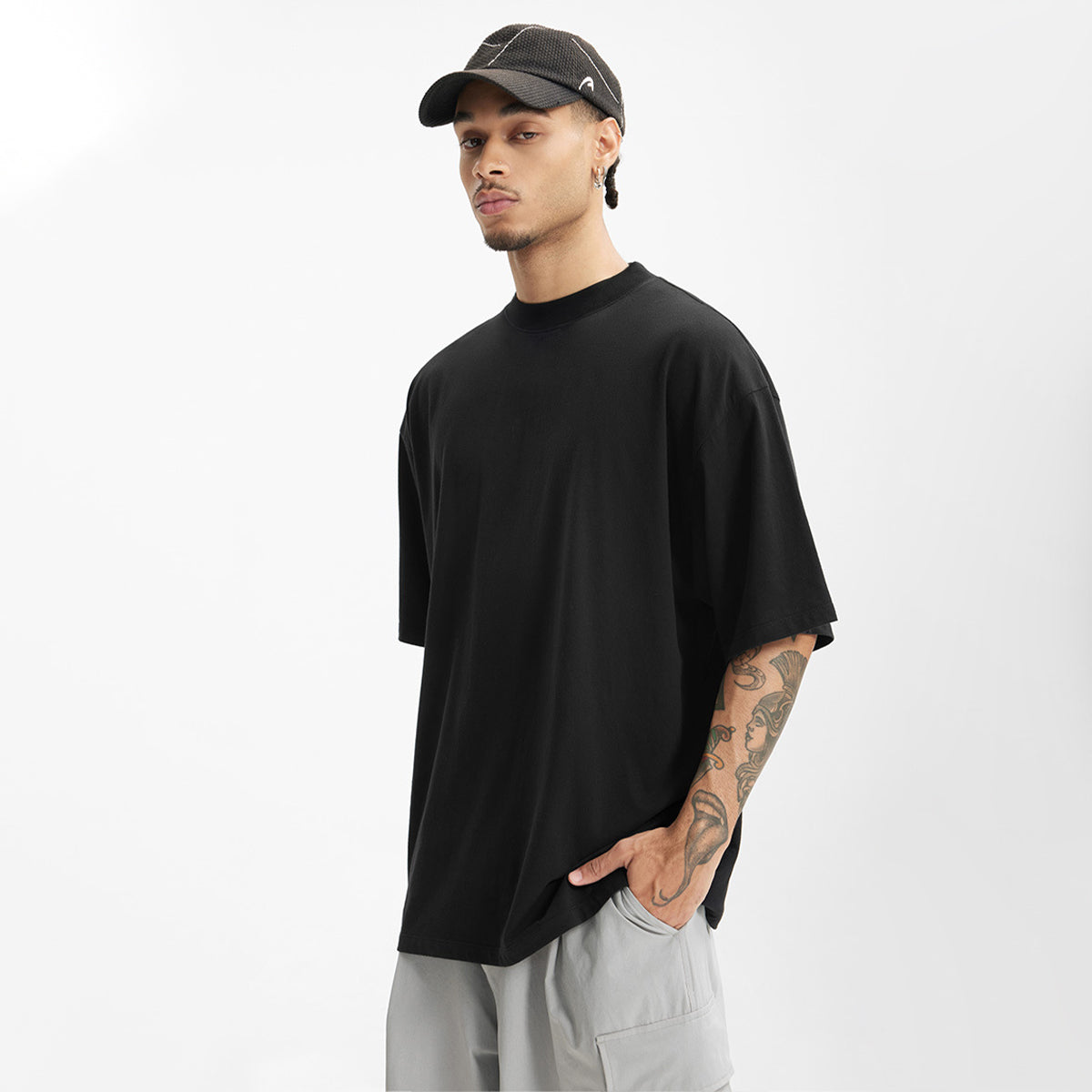 Unisex Heavyweight 40S Combed Cotton Oversized T-Shirt (235GSM)