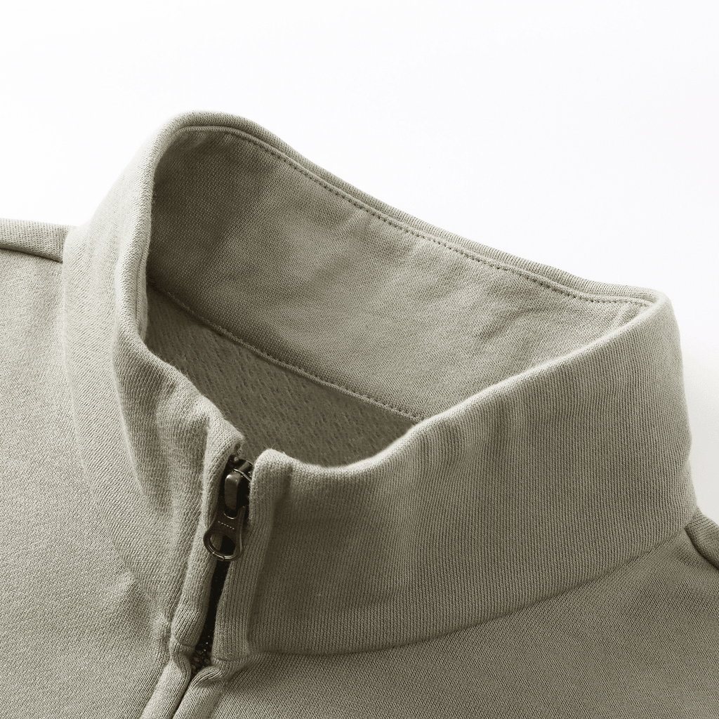 DROP 01 — Brushed Stand-Collar Zip Jacket™