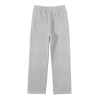 Unisex Solid Color Fleece Straight Leg Pants