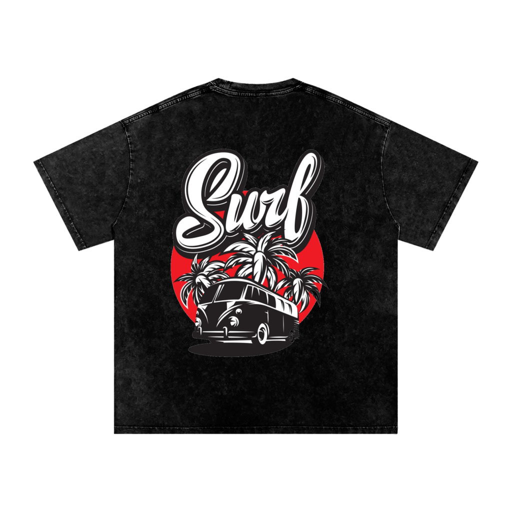 Snow Washed Oversized Cotton T-Shirt