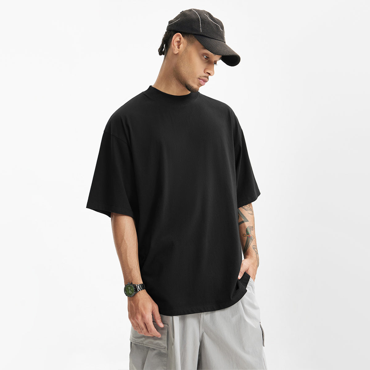Unisex Heavyweight 40S Combed Cotton Oversized T-Shirt (235GSM)