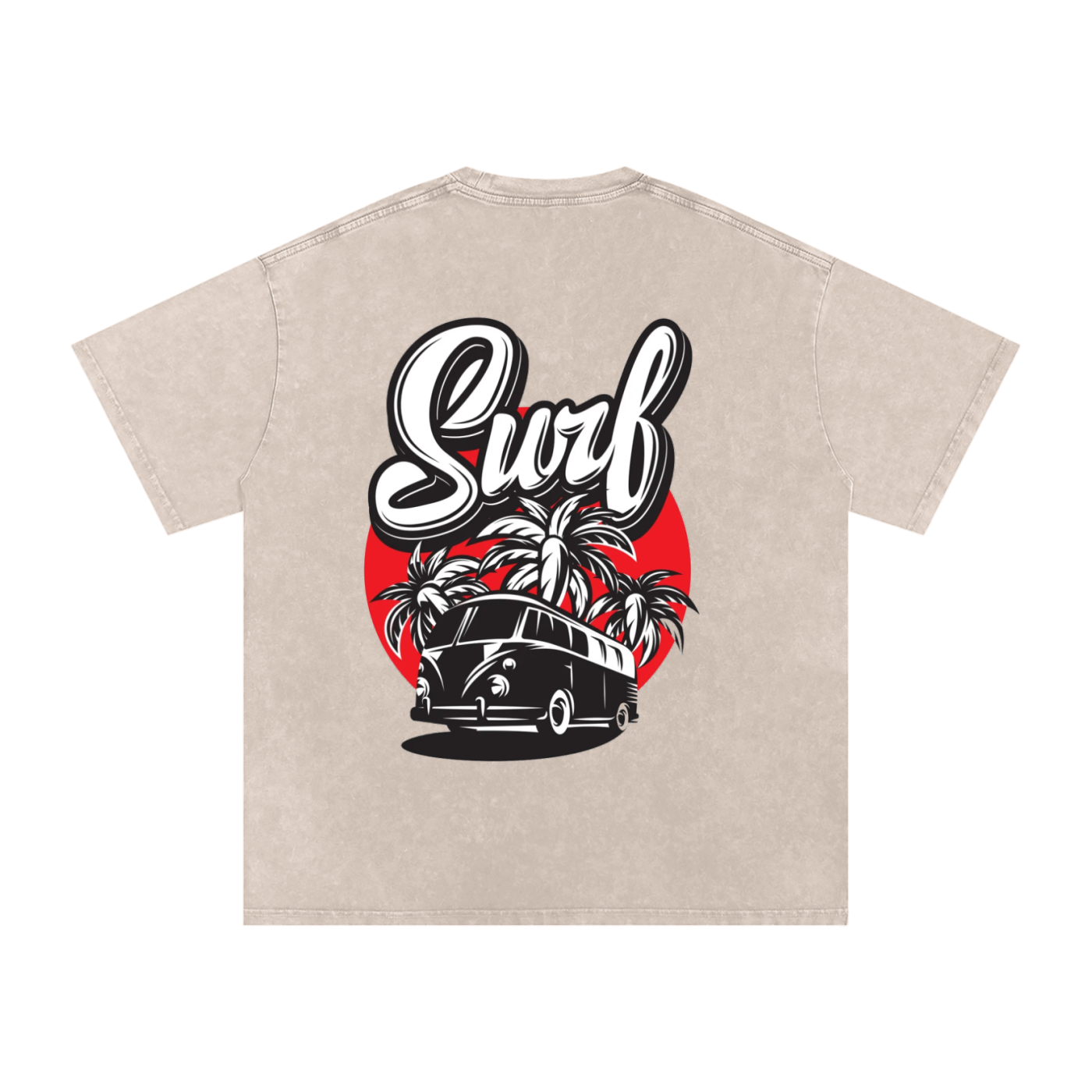 Snow Washed Oversized Cotton T-Shirt