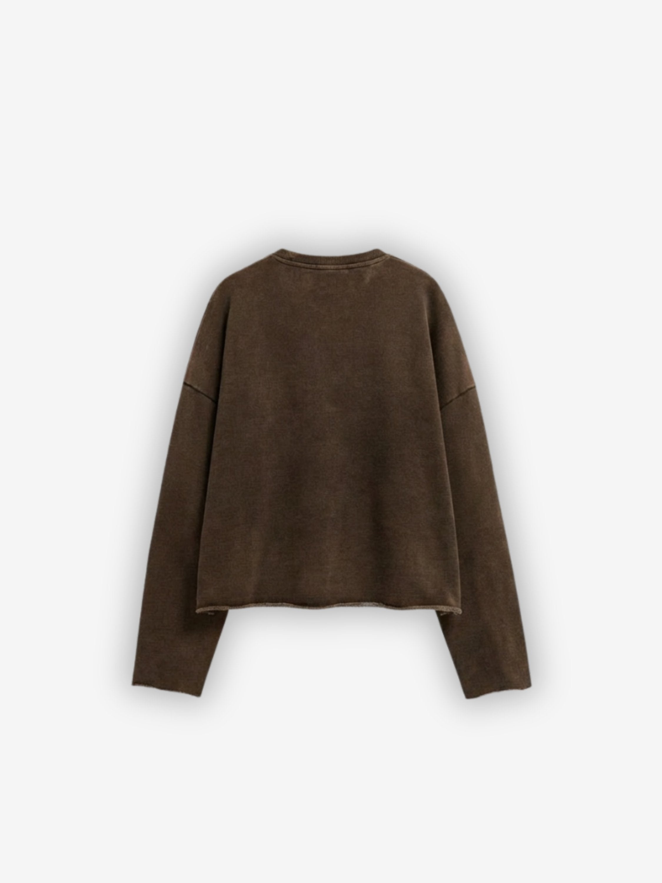 Washed Cropped Crewneck