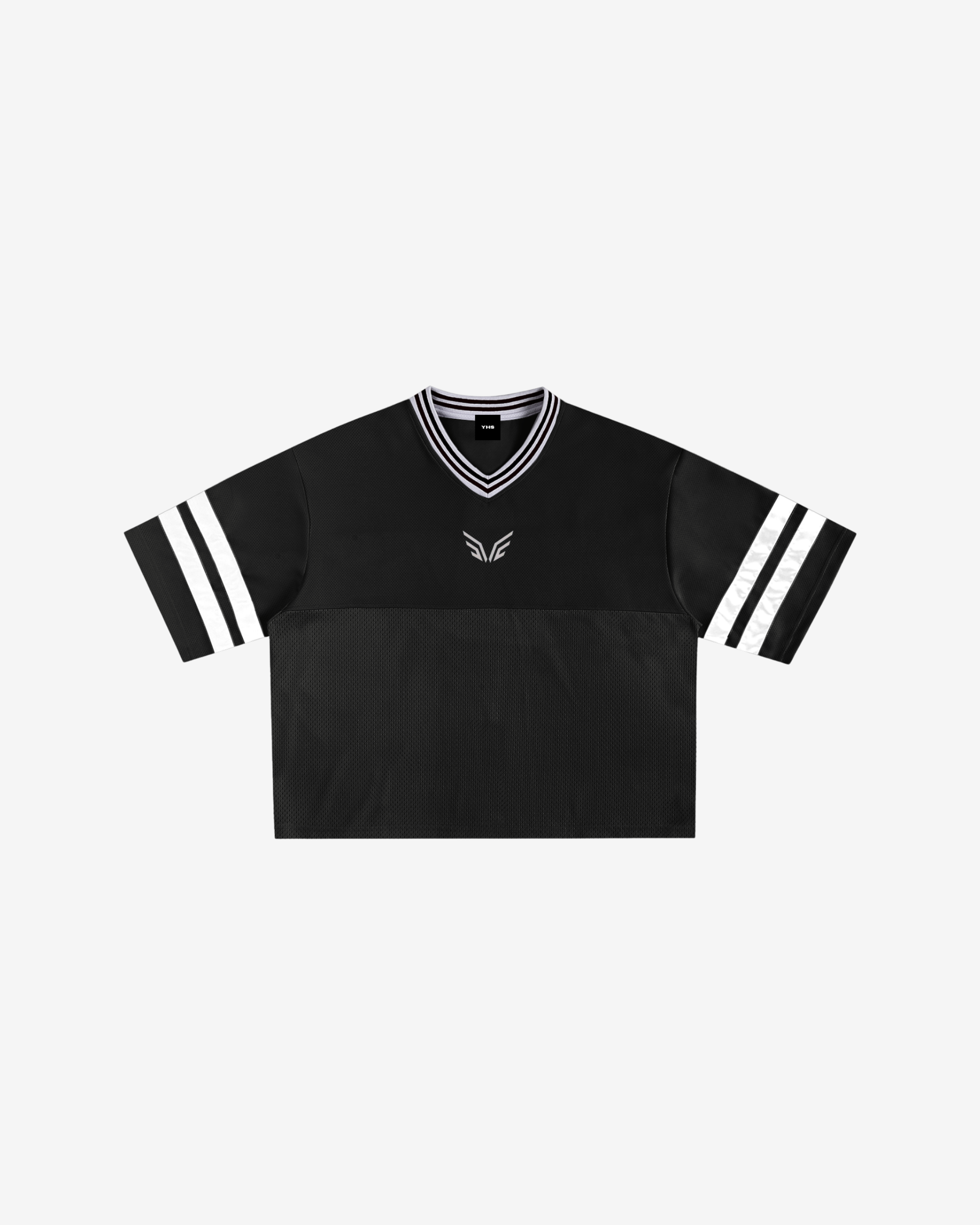 Taped Mesh Boxy T-Shirt