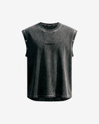 Distressed Grommet Eyelet Tank Top