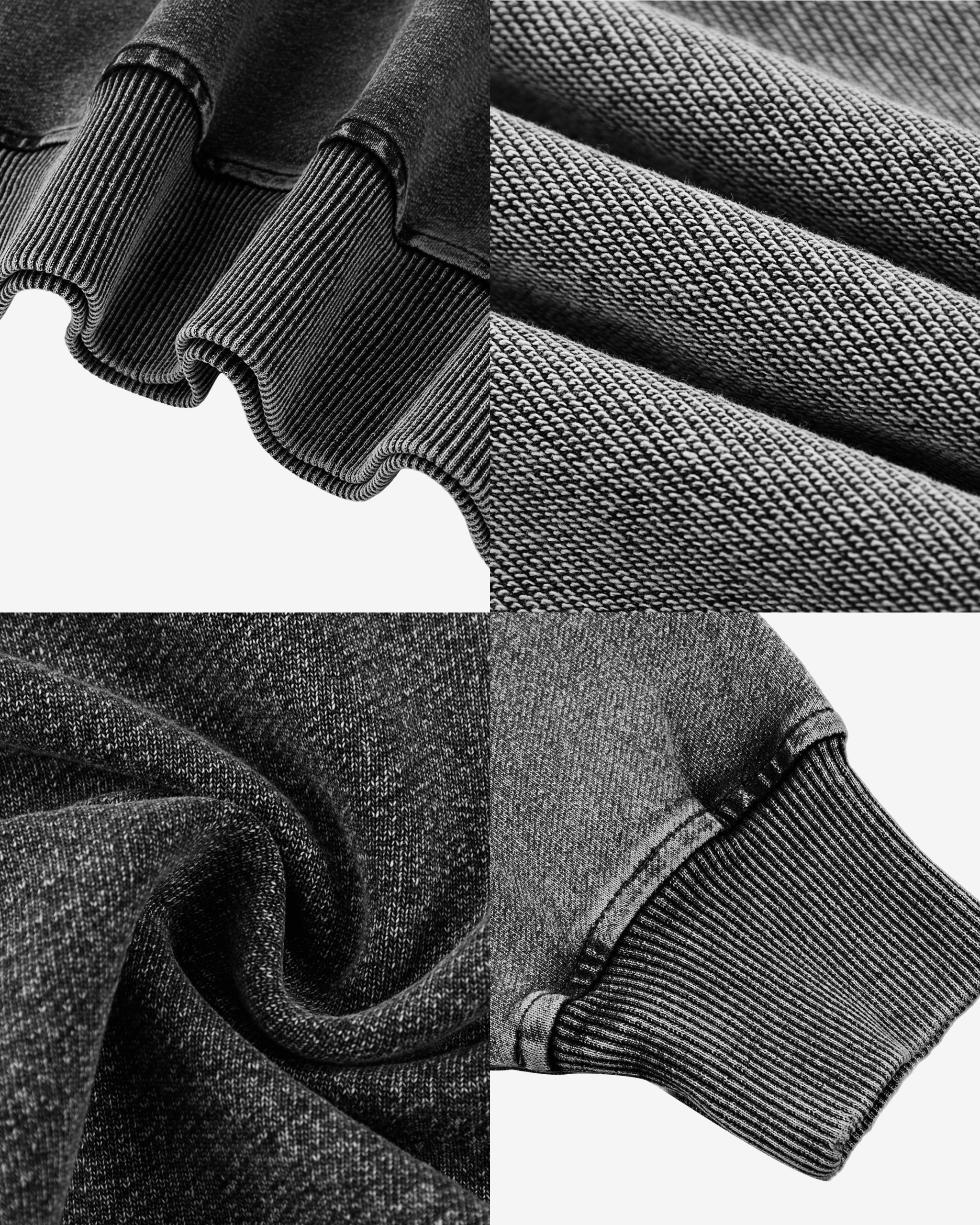 Snow Wash Oversized Crewneck Sweatshirt