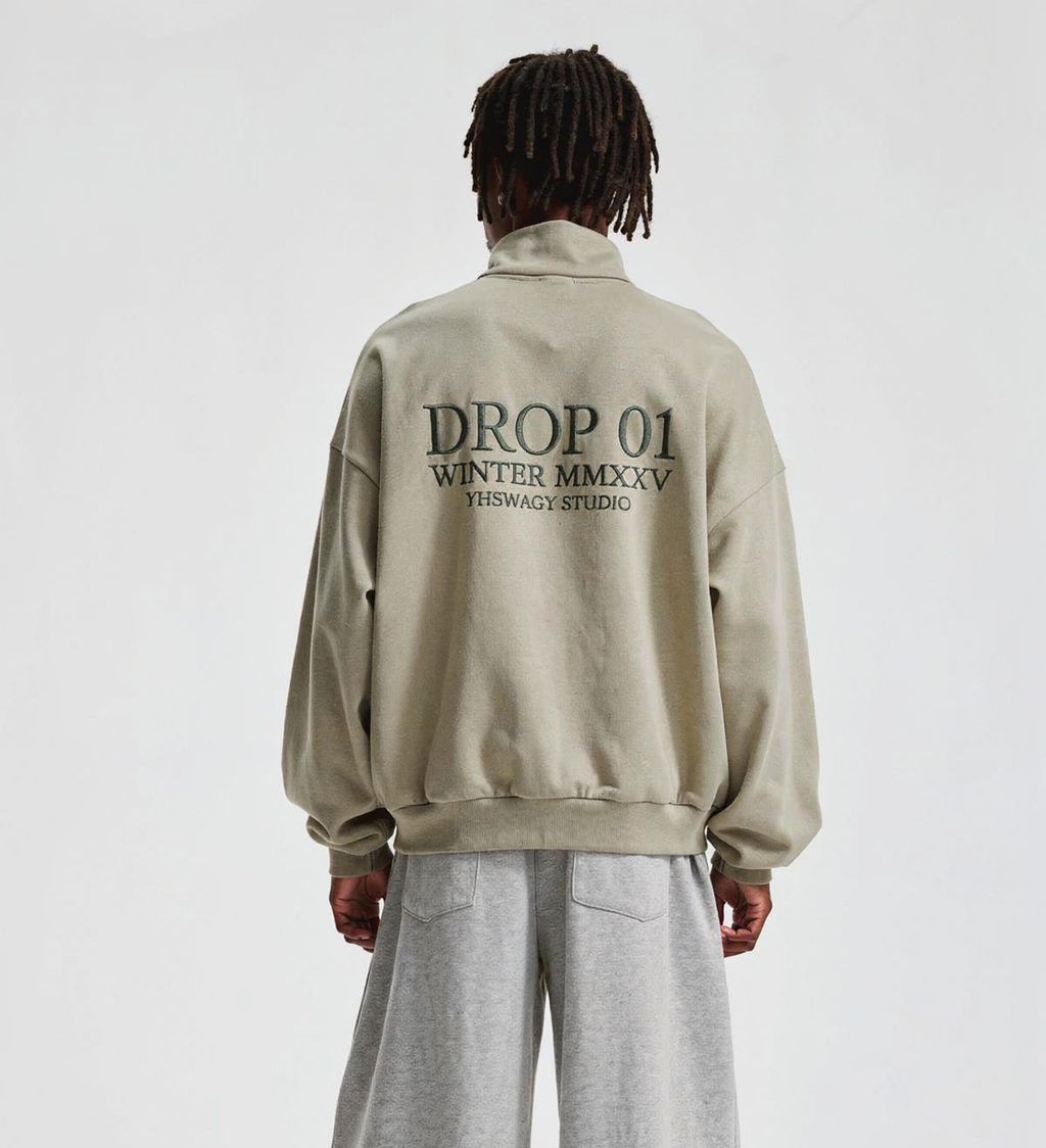DROP 01 — Brushed Stand-Collar Zip Jacket™