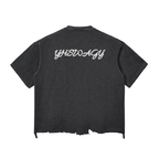 Snow Wash Raw-Hem Boxy T-shirt