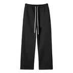 Unisex Solid Color Fleece Straight Leg Pants