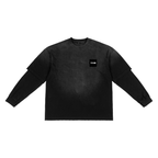 Sunfade Hand-Frayed Faux Two-Piece T-Shirt