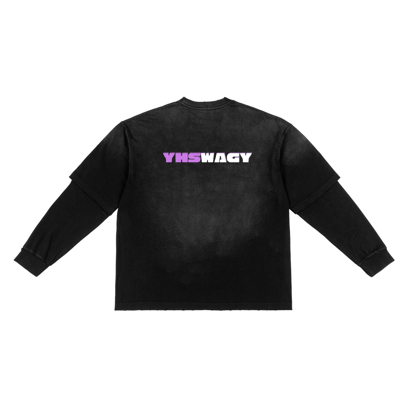 Sunfade Hand-Frayed Faux Two-Piece T-Shirt