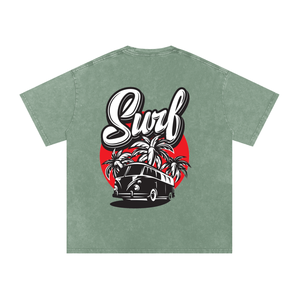 Snow Washed Oversized Cotton T-Shirt