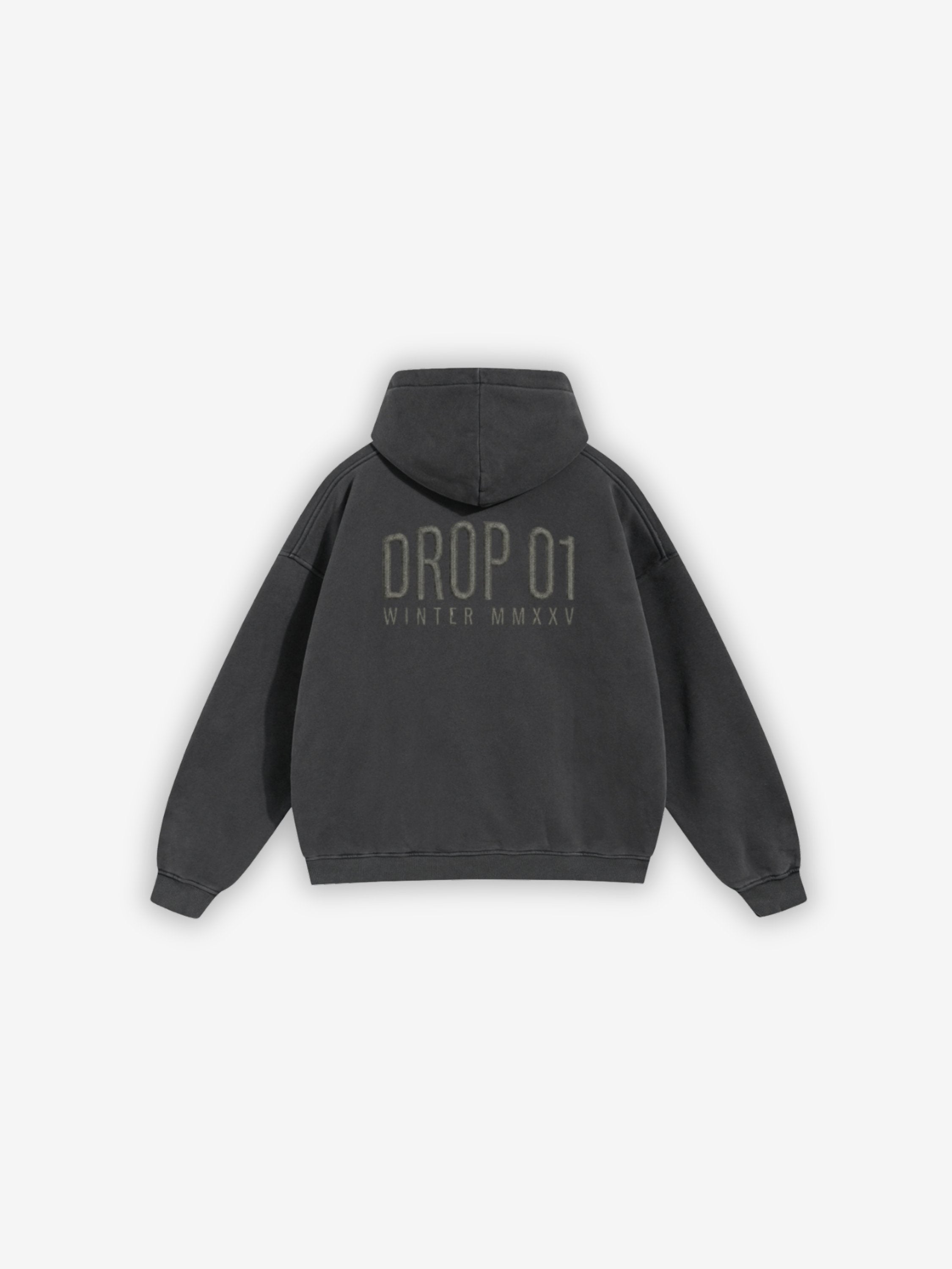 YHSWAGY Heavyweight Boxy Hoodie in Black - Premium Heavyweight Streetwear, 400GSM boxy fit