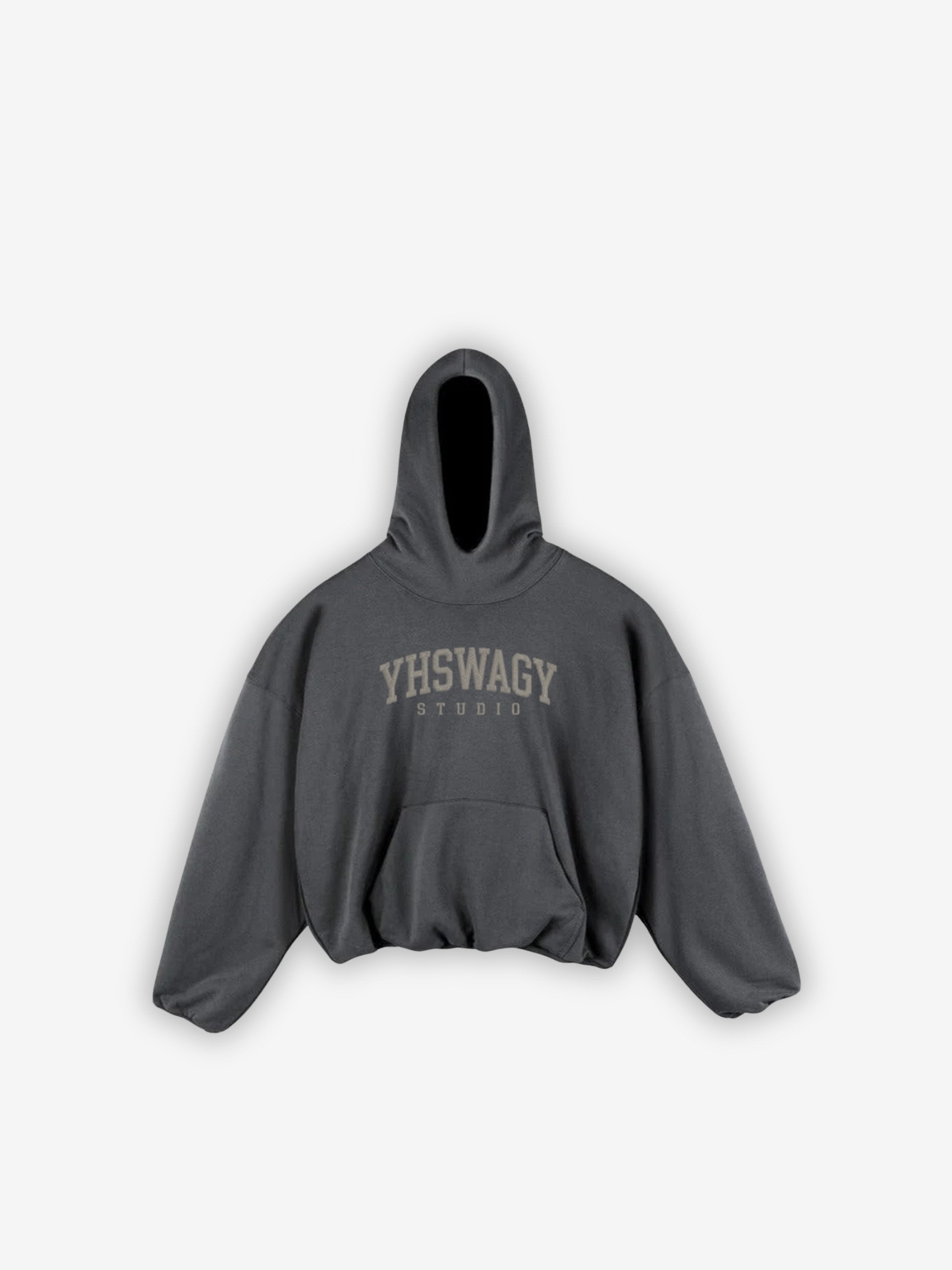 YHSWAGY Oversized Angel Hoodie in Grey - Premium Heavyweight Streetwear, 600GSM boxy fit